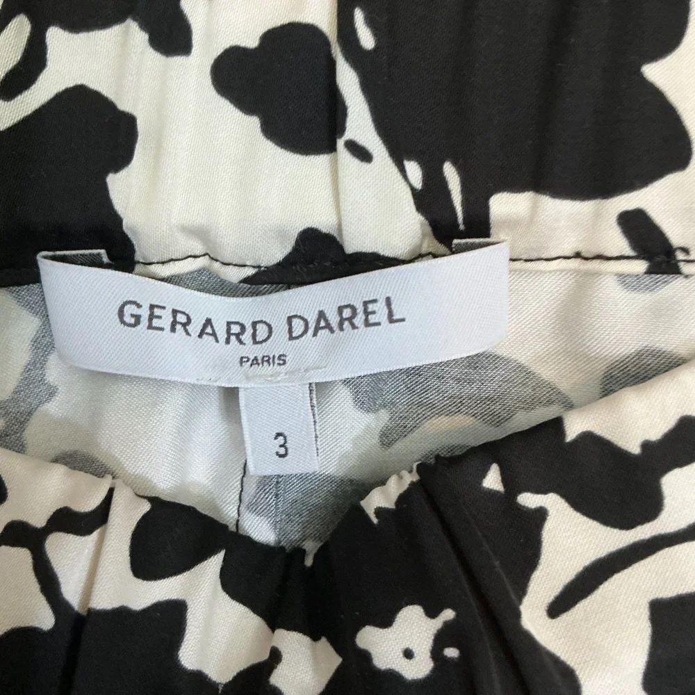 Gerard Darel Bastian Paris Black White Floral Maxi Skirt Size 3 (US Large)
